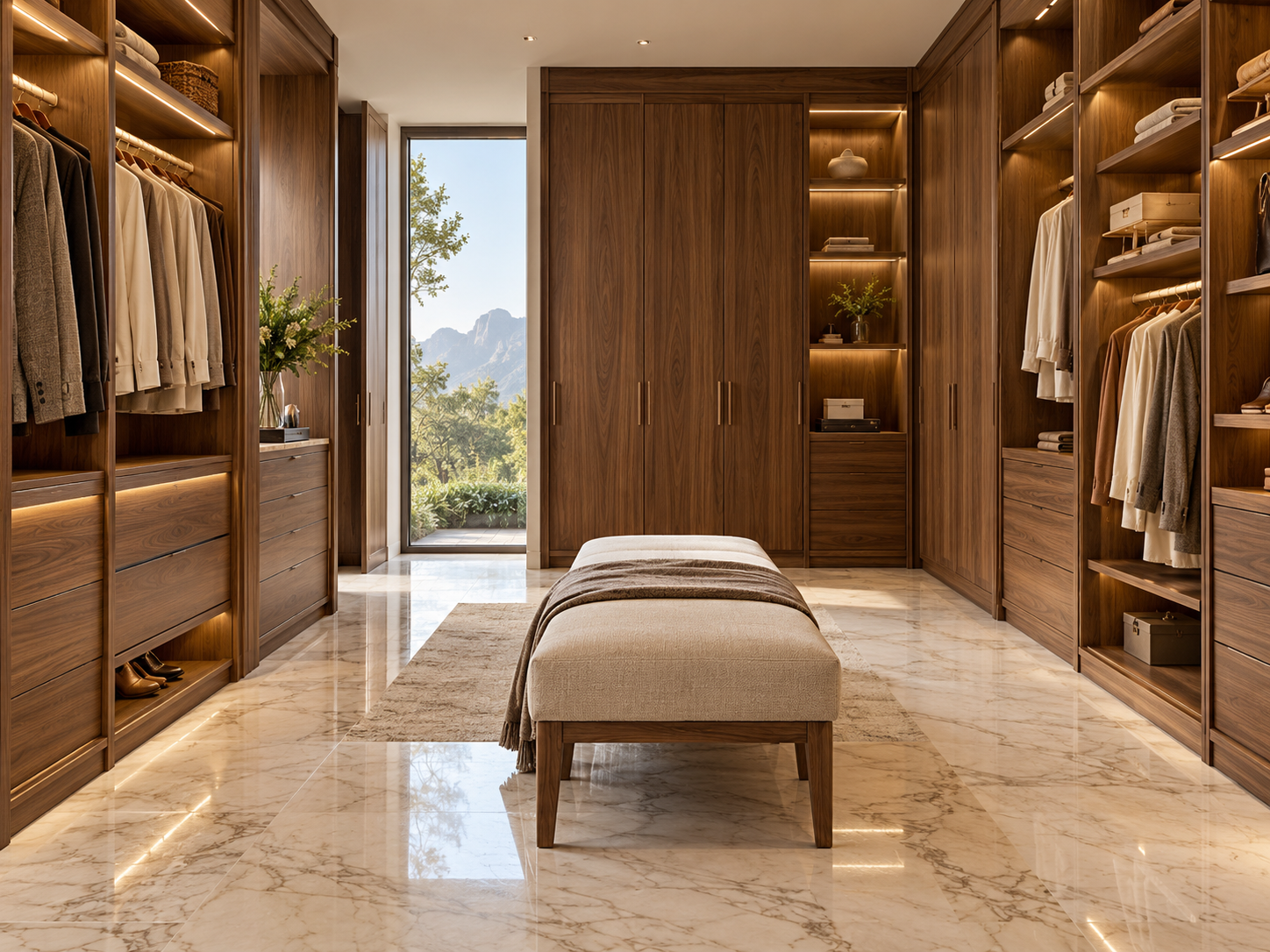 Vanities, shelving, fitted units and custom woodwork designed for a particular space.